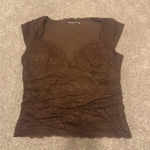 Abercrombie & Fitch Chocolate Lace Blouse